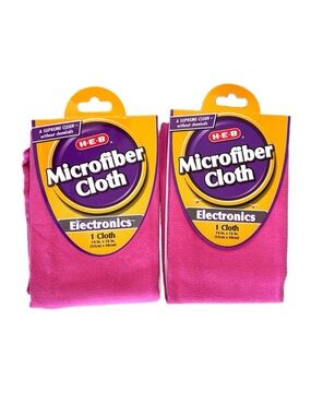 Pink Microfiber Cloth for Electronics - 2 pieces